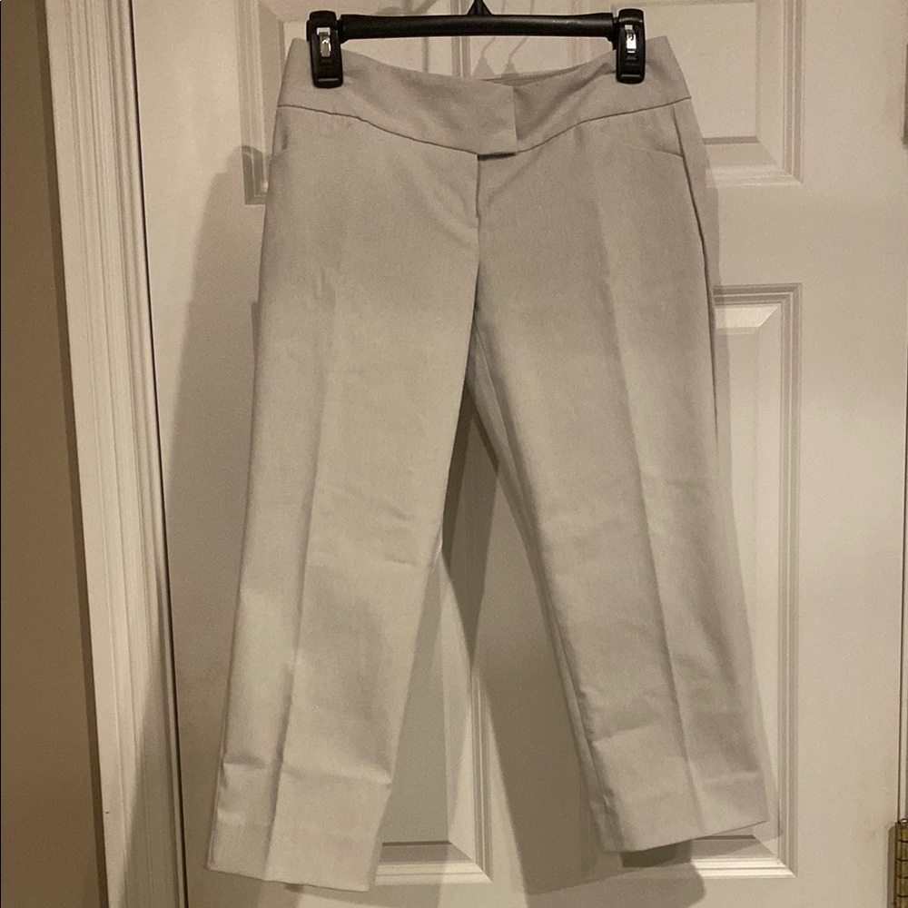 The Limited Gray Cropped Ankle Pants